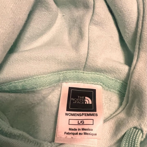 The North Face Women’s Long Sleeve Mint Green Hoodie Size Large - Picture 4 of 6